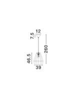 Dena Hängelampe E27 1x12W, IP20, Natur/Grün/Schwarz – Bild 7