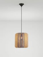 Abby Hängelampe E27 1x12W, IP20, Natur/Blau/Gelb – Bild 4