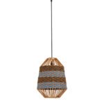 Copos Hängelampe E27 1x12W, IP20, Natur-Blau-Schwarz
