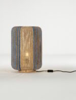 Abby Tischleuchte E27 1x12W, IP20, Natur-Blau-Gelb – Bild 4