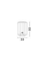 Abby Tischleuchte E27 1x12W, IP20, Natur-Blau-Gelb – Bild 2