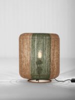 Dena Tischleuchte E27 1x12W, IP20, Natur/Grün – Bild 5