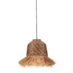 Sorello Hängelampe E27 1x12W, IP20, Natur-Braun-Sandy Black