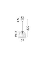 Sorello Hängelampe E27 1x12W, IP20, Natur-Braun-Sandy Black – Bild 7