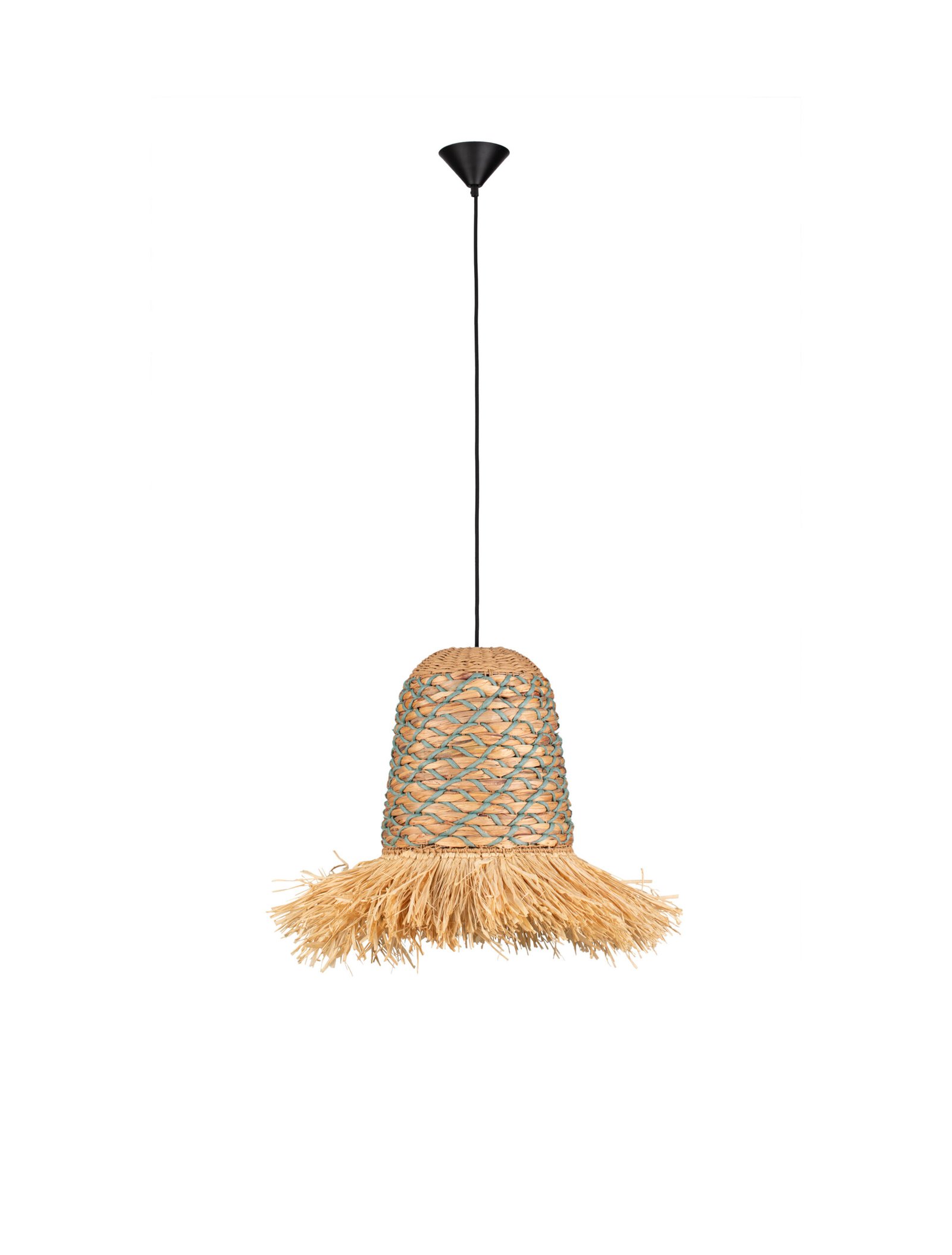 9586615_2 Sorello Hängelampe E27 1x12W, IP20, Natur/Blau/Sandy Black – Bild 1