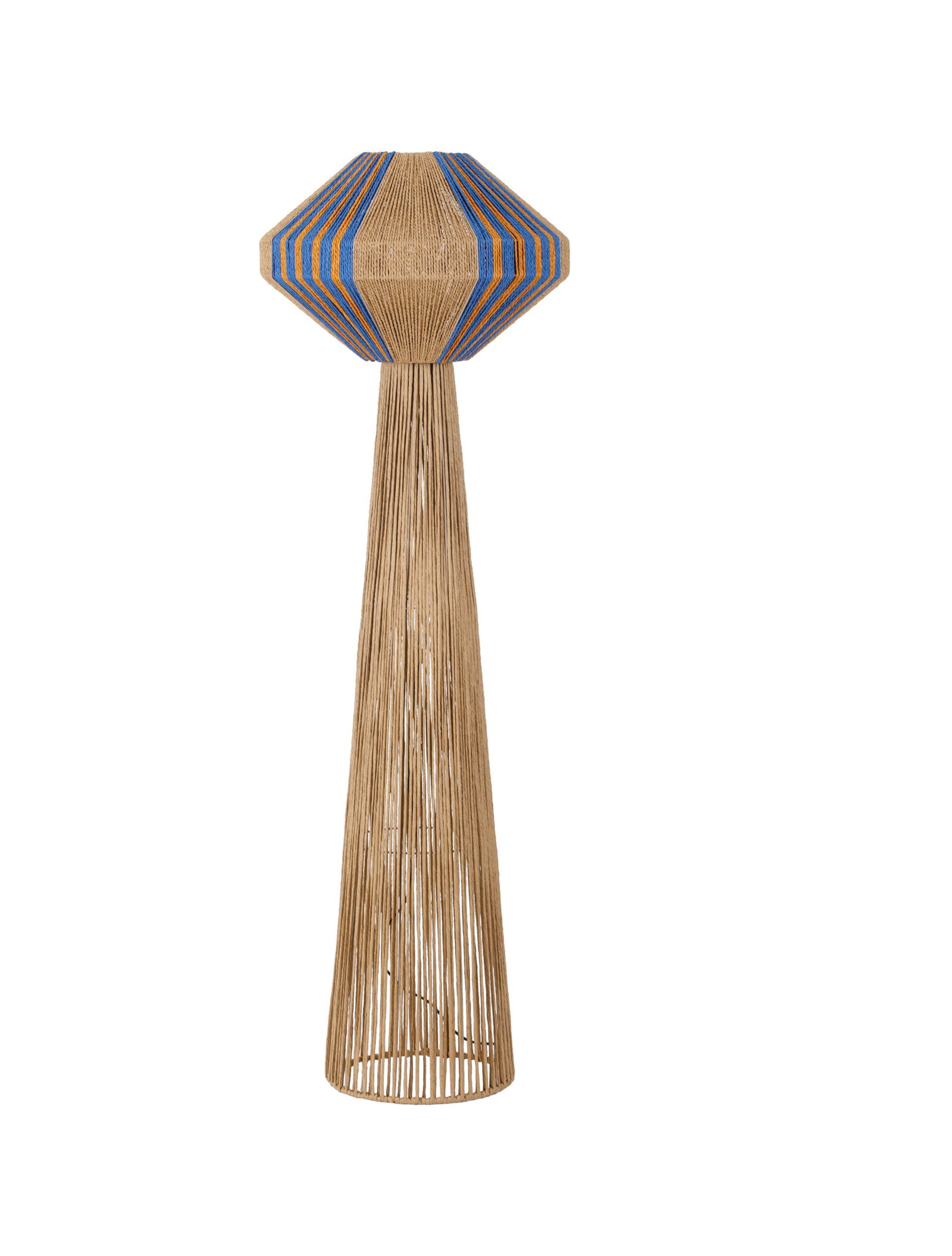 9586616_2 Abby Stehleuchte E27 1x12W, IP20, Natur/Blau/Gelb – Bild 1
