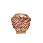Mapi Tischleuchte E27 1x12W, IP20, Natur/Rot