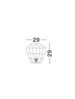Mapi Tischleuchte E27 1x12W, IP20, Natur/Rot – Bild 8
