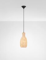 Ona Hängelampe E27 1x12W, IP20, Natur/Sandy Black – Bild 5