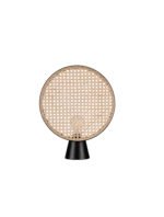Tierra Tischleuchte E27 1x12W, IP20, Natur Rattan & Sandy Black