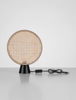Tierra Tischleuchte E27 1x12W, IP20, Natur Rattan & Sandy Black – Bild 4
