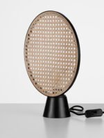 Tierra Tischleuchte E27 1x12W, IP20, Natur Rattan & Sandy Black – Bild 6