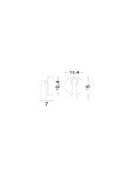 Tico LED-Wandleuchte 3W, IP20, Matt Gold, 3000K – Bild 9