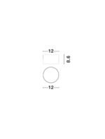 Ziaza LED-Deckenleuchte 17W, IP20, Mattgold, 3000K – Bild 6