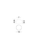Ozen LED-Deckenleuchte 24W, IP20, Mattgold, 3000K – Bild 7