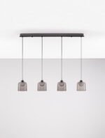 Dione LED-Hängelampe 20W, IP20, Sandy Black/Smokey, 3000K – Bild 4
