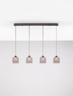 Dione LED-Hängelampe 20W, IP20, Sandy Black/Smokey, 3000K – Bild 5