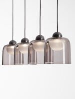 Dione LED-Hängelampe 20W, IP20, Sandy Black/Smokey, 3000K – Bild 6