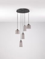 Dione LED-Hängelampe 25W, IP20, Sandy Black & Smokey – Bild 4