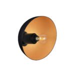 Onia Wandleuchte E14 1x5W, IP20, Sandy Black-Gold
