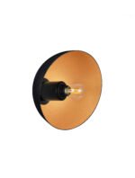 Onia Wandleuchte E14 1x5W, IP20, Sandy Black-Gold
