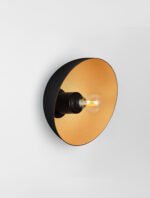 Onia Wandleuchte E14 1x5W, IP20, Sandy Black-Gold – Bild 4