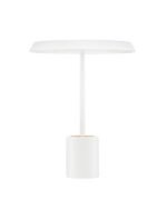 Ophelia LED-Tischleuchte 17W, IP20, Matt Weiß-Holzoptik, 3000K