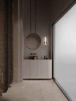 Luca LED-Badleuchte 15W, IP44, Sandy Black, 4000K – Bild 2