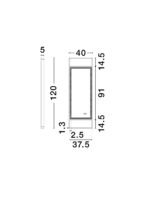 DOUL LED-Badezimmerleuchte 37W, IP44, Schwarz, 4000K – Bild 8