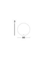 ALDA LED-Badezimmerleuchte 42W, IP44, Silber, 3000K – Bild 8