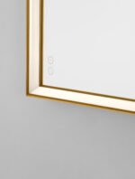 AMBOR LED-Badezimmerleuchte 38W, IP44, Gold, 3000K – Bild 7