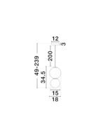 NOESIS LED-Pendelleuchte 6W, IP20, 3000K, dimmbar – Bild 7