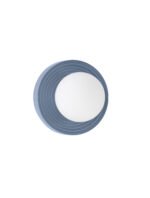 ORBIQUE LED-Wandleuchte G9, IP44, Gray Blue/Opal, dimmbar