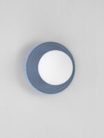 ORBIQUE LED-Wandleuchte G9, IP44, Gray Blue/Opal, dimmbar – Bild 7