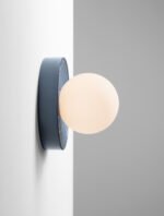 ORBIQUE LED-Wandleuchte G9, IP44, Gray Blue/Opal, dimmbar – Bild 9