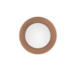 ORBIQUE LED-Wandleuchte G9, IP44, Caramel/Opal, dimmbar