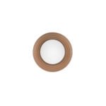 ORBIQUE LED-Wandleuchte G9, IP44, Caramel/Opal, dimmbar