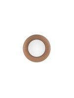 ORBIQUE LED-Wandleuchte G9, IP44, Caramel/Opal, dimmbar