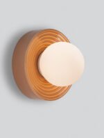 ORBIQUE LED-Wandleuchte G9, IP44, Caramel/Opal, dimmbar – Bild 9