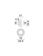 PETEL Wandleuchte G9, IP20, Gray Blue/Opal, dimmbar – Bild 10