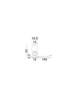 PALLINA LED-Tischleuchte 6W, IP2, 3000K, dimmbar – Bild 8