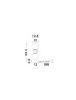 PALLINA LED-Tischleuchte 12W, IP20, 3000K, dimmbar – Bild 7