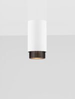 NESSI Deckenleuchte GU10, IP20, Sandy White/Black Aluminium – Bild 5