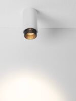 NESSI Deckenleuchte GU10, IP20, Sandy White/Black Aluminium – Bild 7