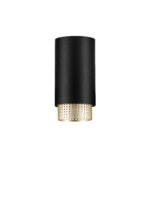 NESSI Deckenleuchte GU10, IP20, Sandy Black/Gold Aluminium
