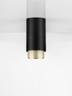NESSI Deckenleuchte GU10, IP20, Sandy Black/Gold Aluminium – Bild 4