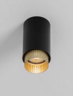 NESSI Deckenleuchte GU10, IP20, Sandy Black/Gold Aluminium – Bild 6