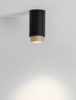 NESSI Deckenleuchte GU10, IP20, Sandy Black/Gold Aluminium – Bild 7