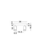 MAO Badezimmer-Deckenleuchte GU10, IP44, Frosted Acrylic – Bild 8
