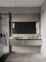 MAO Badezimmer-Pendelleuchte GU10, IP44,Frosted Acrylic – Bild 2
